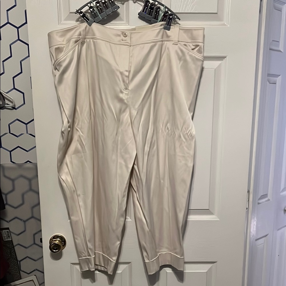 Cato Elegant Cream Women's Pants 24W